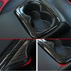 For Honda Civic 2016-2021 Rear Water Cup Holder Cover Trim Carbon Fiber