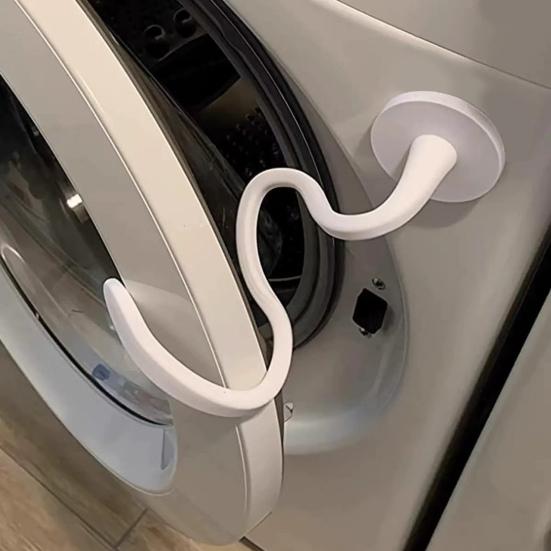 Front Load Washer Door Prop Magnetic Washer Door Holder Flexible Dryer Door Support Keeps Door Open for Washing Machine Dryer Ventilated Dry
