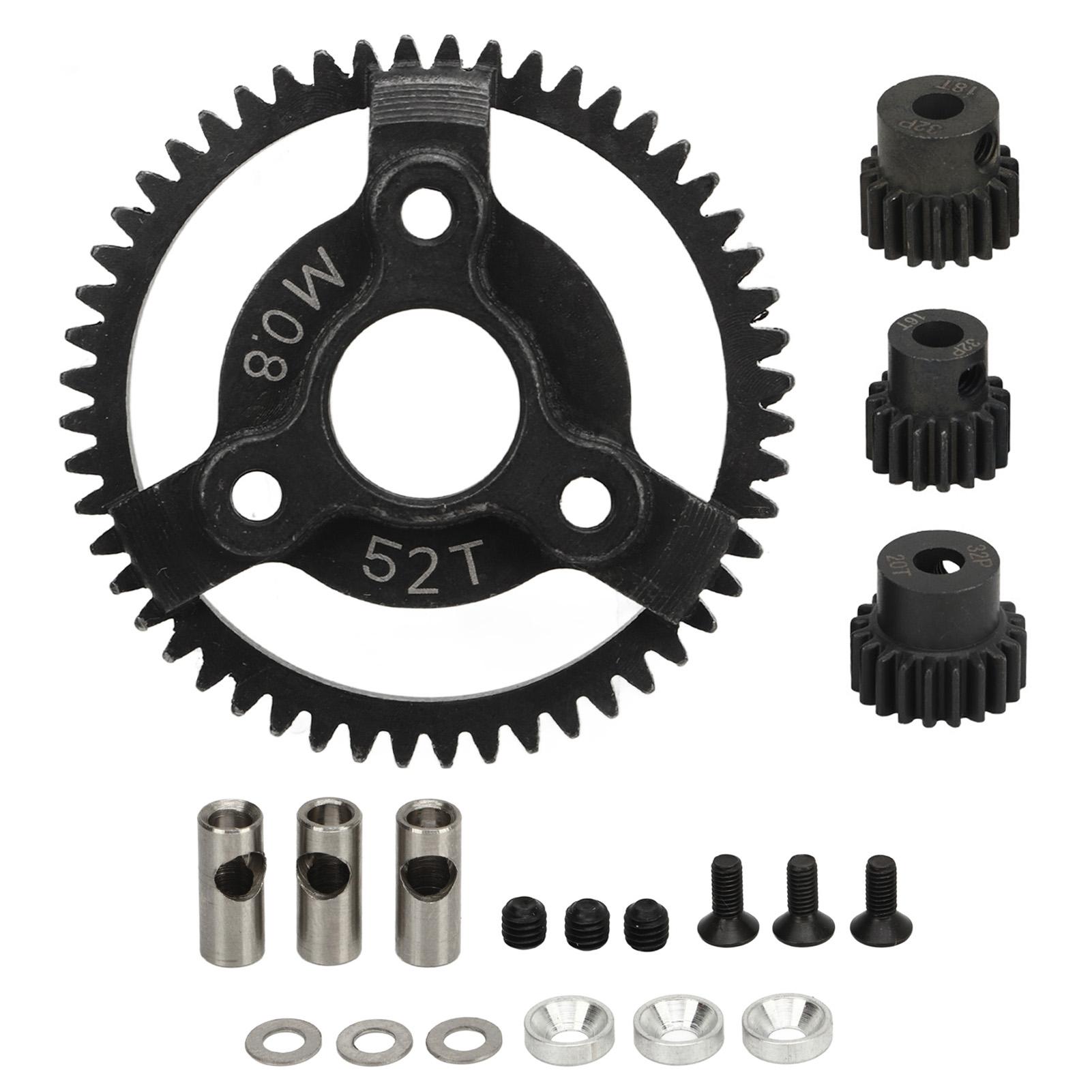 

RC Car Spur Gear 32P 0.8M Pinion Steel 52T 16T 18T 20T for Traxxas Slash 2WD 1 10