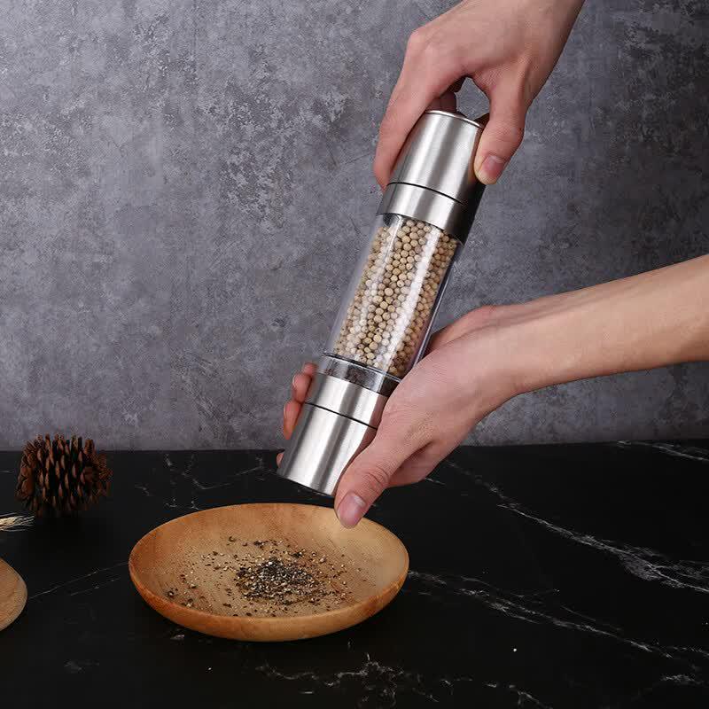 Abdo Stainless Steel Dual-Head Pepper Grinder