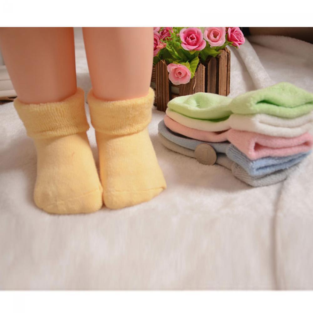 Girl Kid Soft Crib Shoes Baby Carton Socks Warm Sole