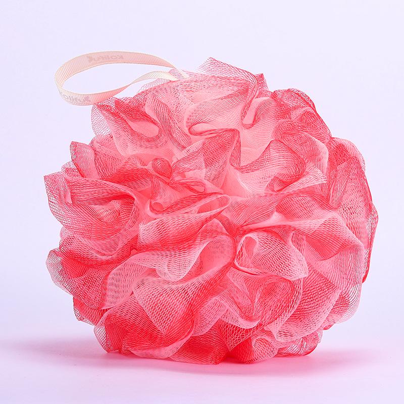 

Durable Soft Foam Dual-Use Bath Sponge Flower - Lightweight & Non-Tearing красный/белый