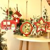 Baum Weihnachten Holz Stern Ball Auto LED Licht hängen Ornament Home Party Dekor