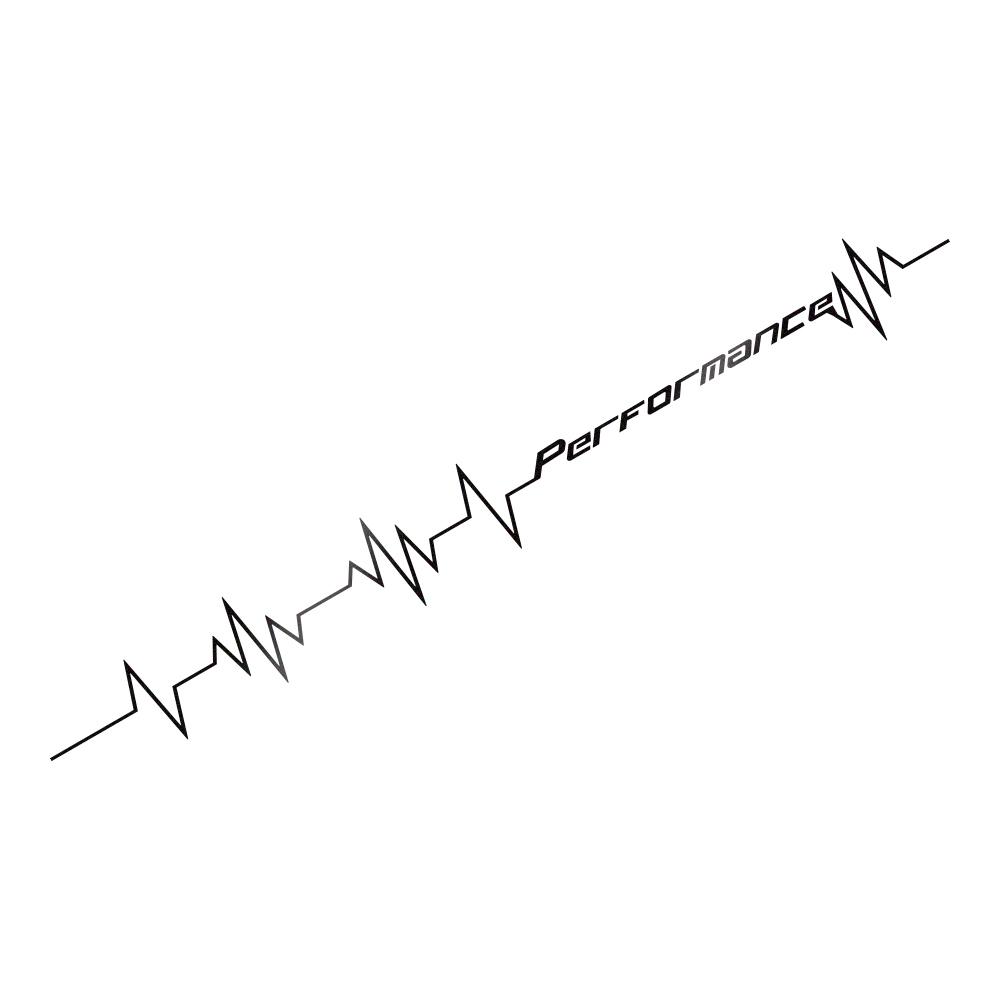 Reflective Performance Heartbeat Line Sticker Car Windshield Windscreen Bumper Hood Decor Decal Auto Car bodywork Decoraion