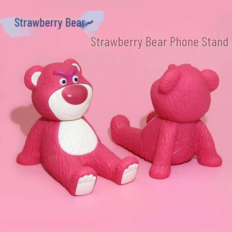 Crayon Shin-chan Phone Holder Figurine: Cute Lazy Person Desktop Ornament