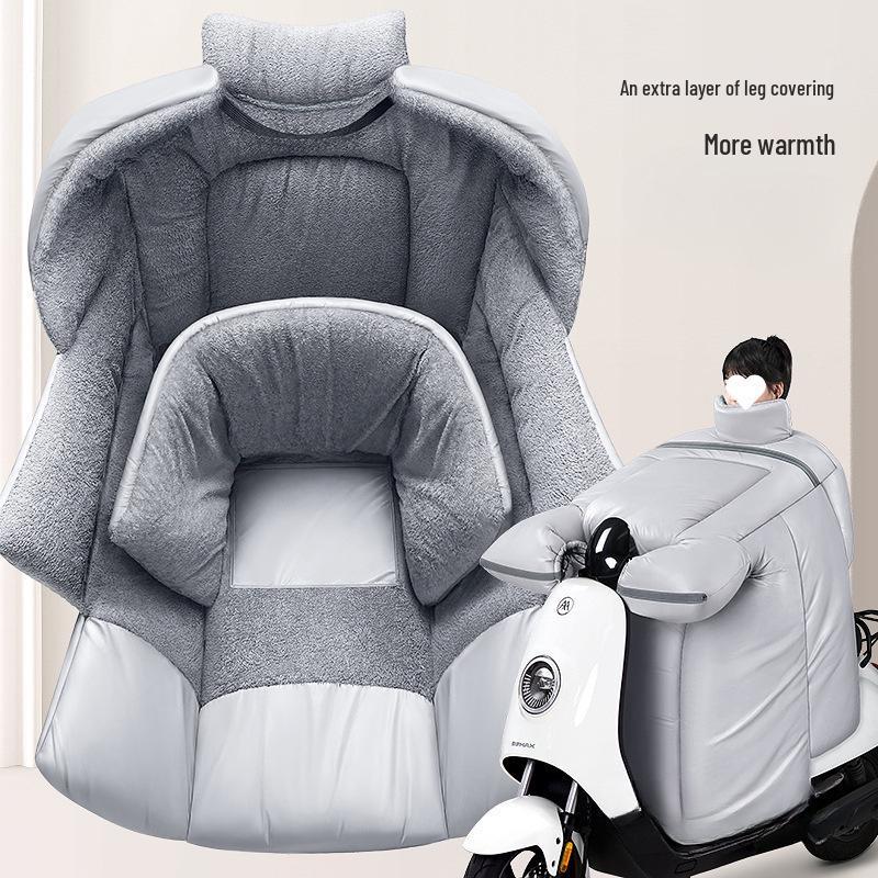 Winter Windproof Rainproof Electric Vehicle Blanket: Thick Fleece, Waterproof Motorcycle Cover