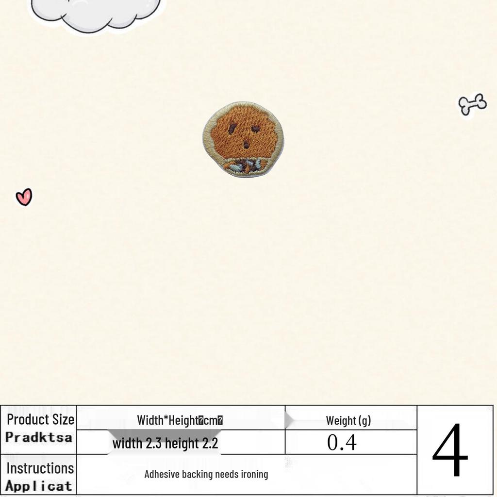 Cute Korean Cartoon Embroidered DIY Cloth Patch Applique