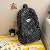 Schoolbag backpack Korean simple polka dots sweet wind early high school students commute light burden student backpack