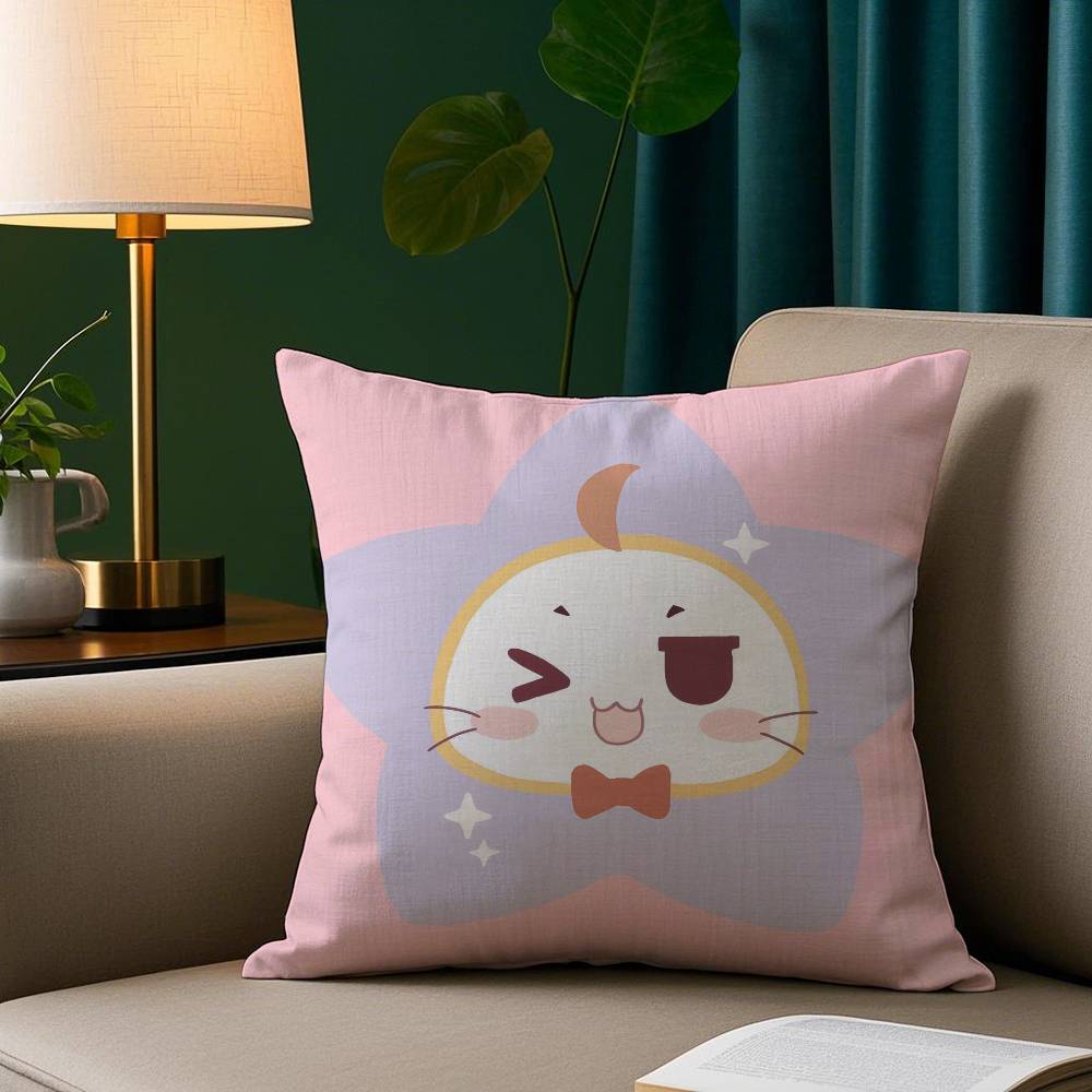 Game Cute N-Nikki Pillow Case Short Plush Print Cushion Cover Square Throw Pillow Covers Sofa Home Decor