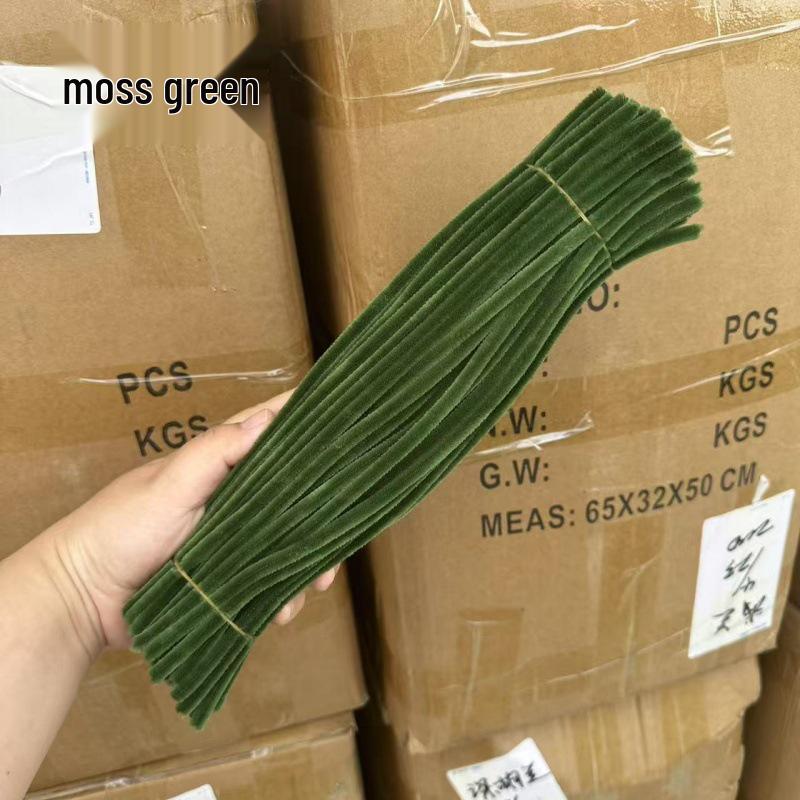 Chenille Stems [Zinc Art] Macaron Wool Strips for DIY Children's Toy and Bouquet Crafts.