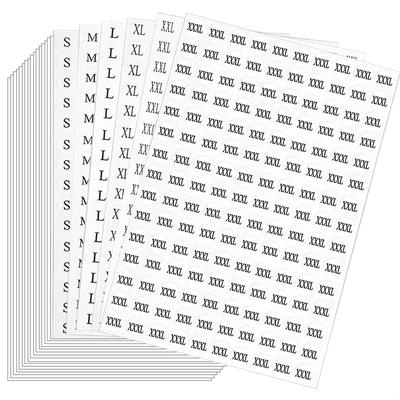 Size Stickers S M L XL XXL XXXL 6 Size Diameter 13 Total 30 4500 Clothes Size Label Clothing Size Marking Commercial Use Set, Round, Mm, Sheets,