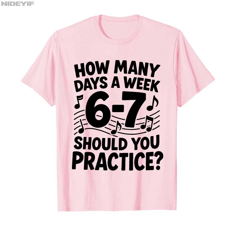 6 7 Meme Sześć Siedem dla Nauczyciela Muzyki Śmieszny Miłośnik Instruktora T-shirt Dla Mężczyzn Kobiet 100% Bawełna T-shirty Krótki Rękaw Bluzki 1121-1