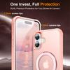 For iPhone 17 Case Magnetic Kickstand TPU+PC Shockproof Hybrid Phone Cover