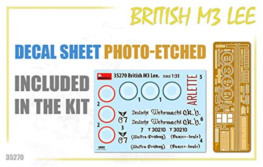 MiniArt British Army M3 Lee Plastic Model Kit MA35270 1/35