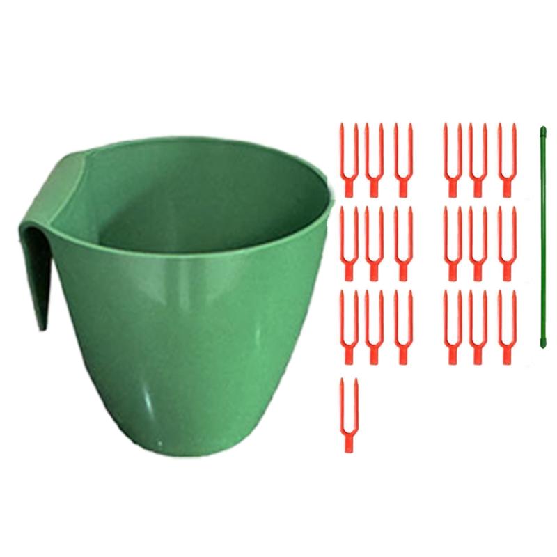 Propagation Cup Kit Featuring Food Grade Plastic and Runner Forks Ideal for Strawberry Runners and Seedling Cultivation