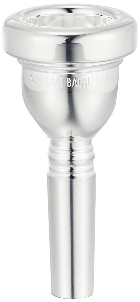 Back Bach Trombone Mouthpiece 5GS Silver Plated Finish Thick 3415GG (For Tube)
