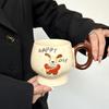 Cute Cup High Value Ceramic Mug Girl Office Home Breakfast Milk Coffee Cup Practical Gift