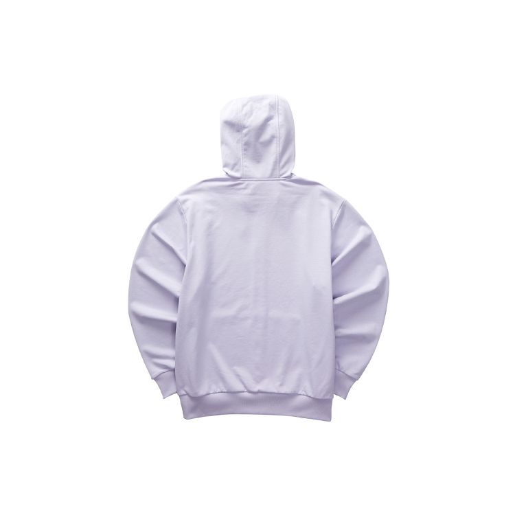 Skechers Retro Solid Color Casual Hooded Drawstring Design Long Sleeve Jacket Unisex jackets Stone-Purple L323U084-00FW