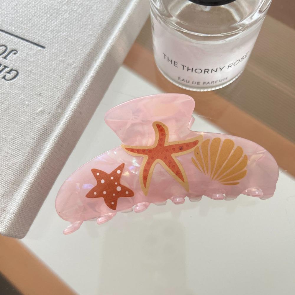 Korean Style Ocean Animal Hair Clip Sweet Geometry Shark Clip Hairpin Shell Hair Claw  Girls