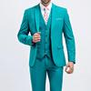 Men's Korean Style Slim Fit Wedding Tuxedo Three-Piece Suit