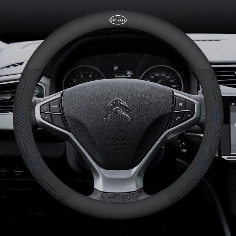 Pro Citroen C1 C2 C3 C4 C5 C6 C7 C8 VTS Auto Semiš Uhlíková Vlákna Kůže Prodyšný A Protiskluzový Potah Volantu Příslušenství