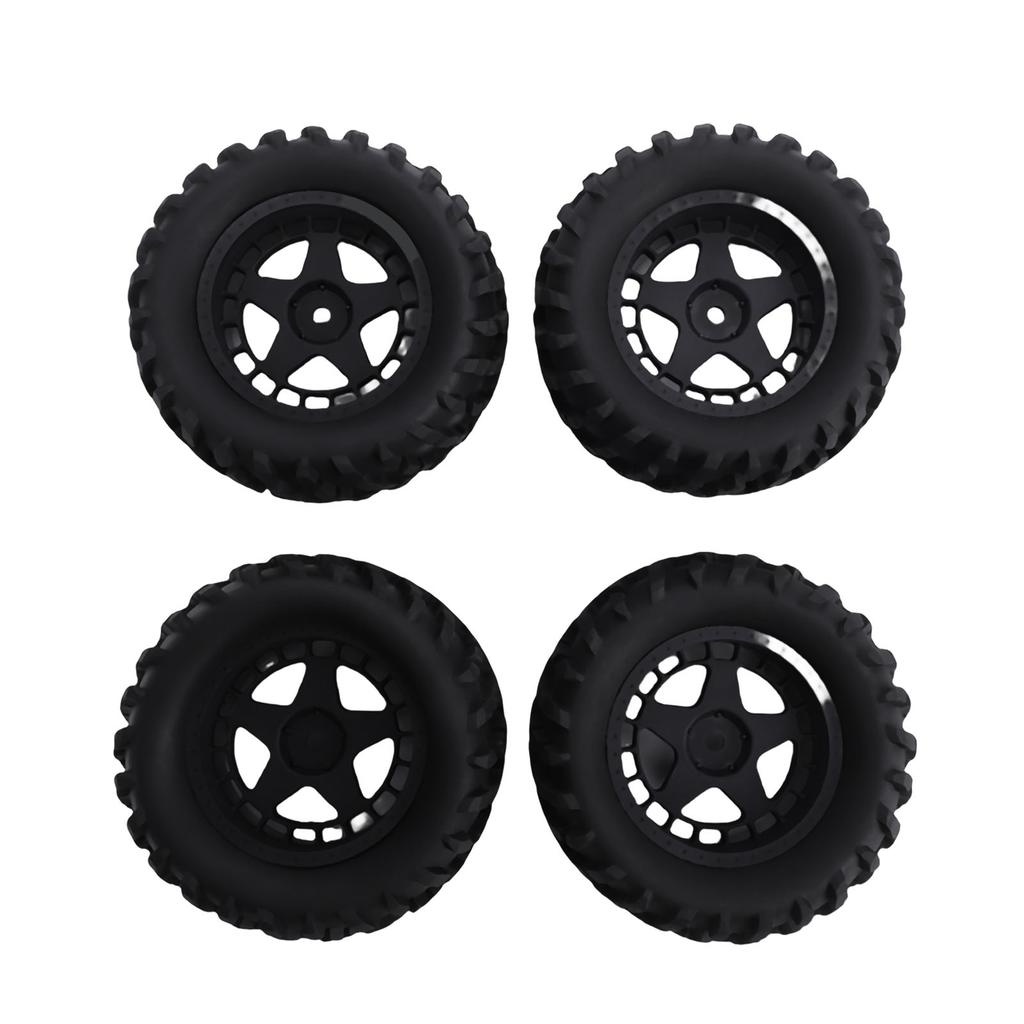 4PCS Crawler Tires Fit for HSP 94186 16208 1 14 1 16 RC Truck 80mm Rubber RC Mud Terrain Tires for Upgrade
