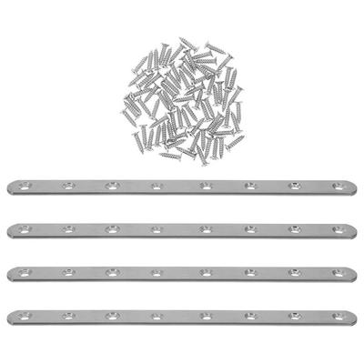 1 Set Flat Mending Plate Stainless Steel Repair Connector Brackets For Wood Furniture Fixing Durable Straight Bracket