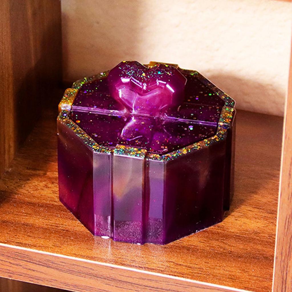 Silikon Kerzenglas Weihnachtsgeschenk Aufbewahrungsbox Form Hitzebeständig Schmuckbehälter mit Deckel Form Heimorganisation