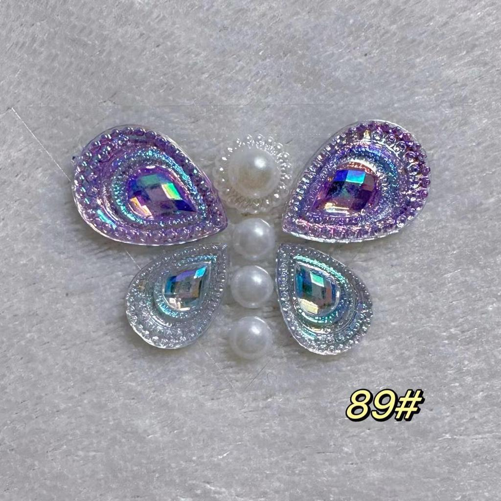 Self-Adhesive Children's Colorful Eyebrow Stickers for Stage Performance and Princess Makeup with Ancient Costume Style Tassels.