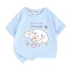 Japanese-Style Cinnamoroll Children's Short-Sleeve Top — 2026 New Arrival | Sanrio Kids' 100% Pure Cotton Printed Summer Wear