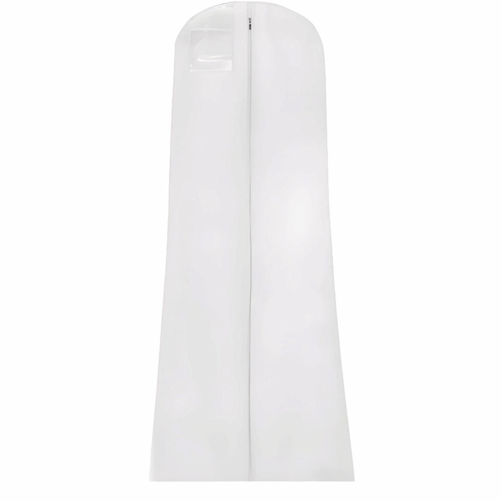 

Длинные дышащие чехлы для одежды с защитой от пыли 183 см, водонепроницаемый защитный экран для свадебных платьев белый