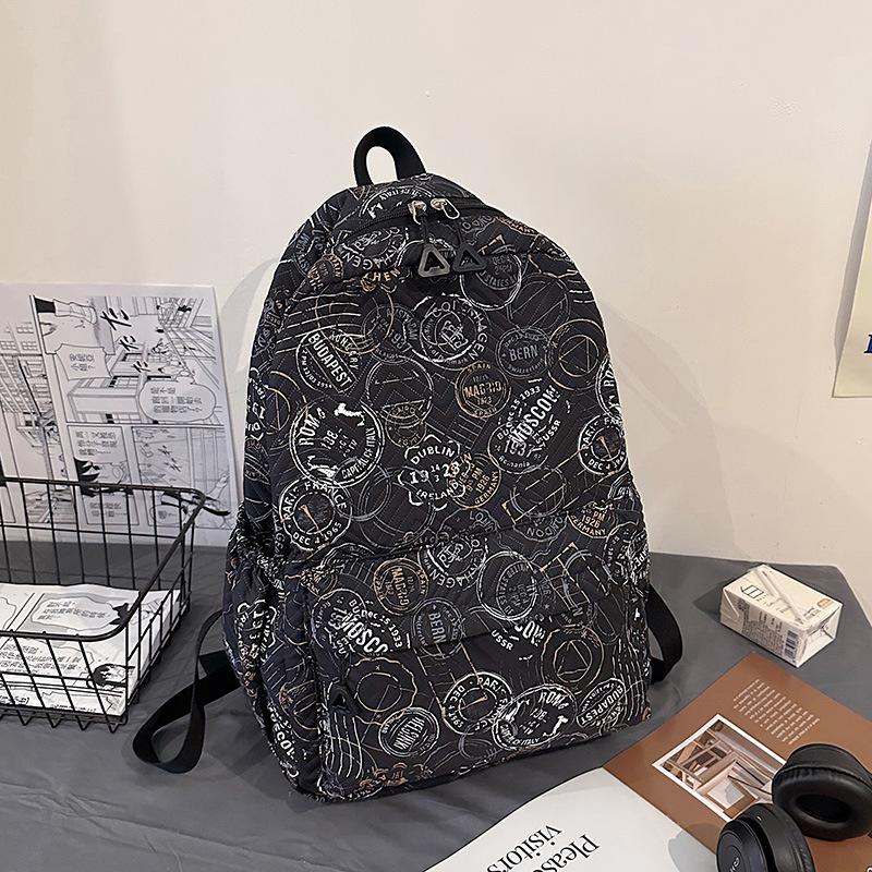 Schoolbag spring trend new large capacity simple small fresh backpack leisure student backpack outdoor travel backpack