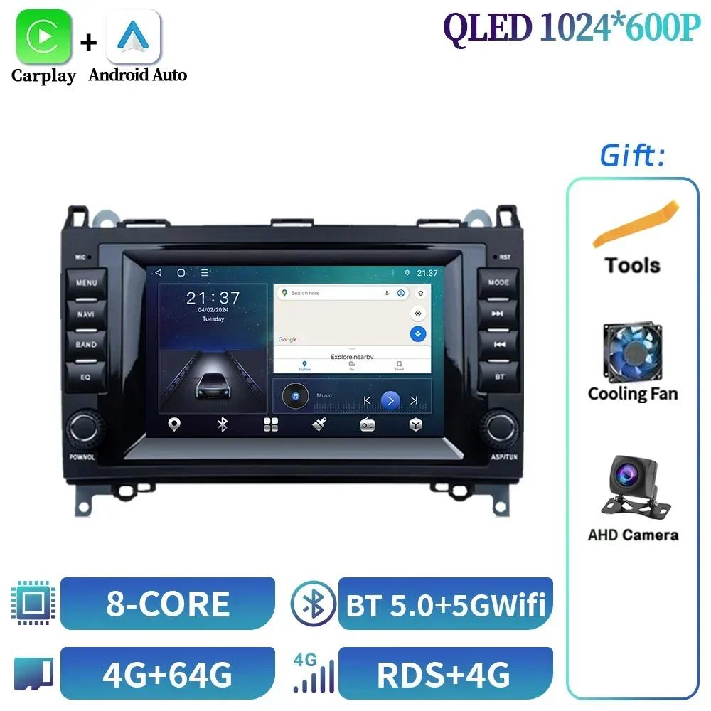 7inch Screen For Mercedes Benz B200 W245 W169 W639 2006-2012 Multimedia GPS Car Radio BT WiFi Android Navigation Carplay Stereo