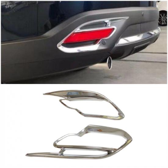 ABS Chrome Rear Fog Light Lamp Lid Frame Cover Trim For 2016- Mazda CX-9 2P