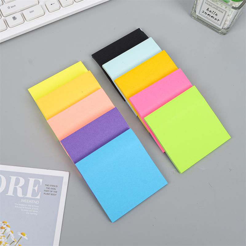 

10 Pads Self-Stick Notes with Super Sticky Adhesive,50 Sheets per Pad Office Laptop Use, 3x3 inches Sticky Memo Pads