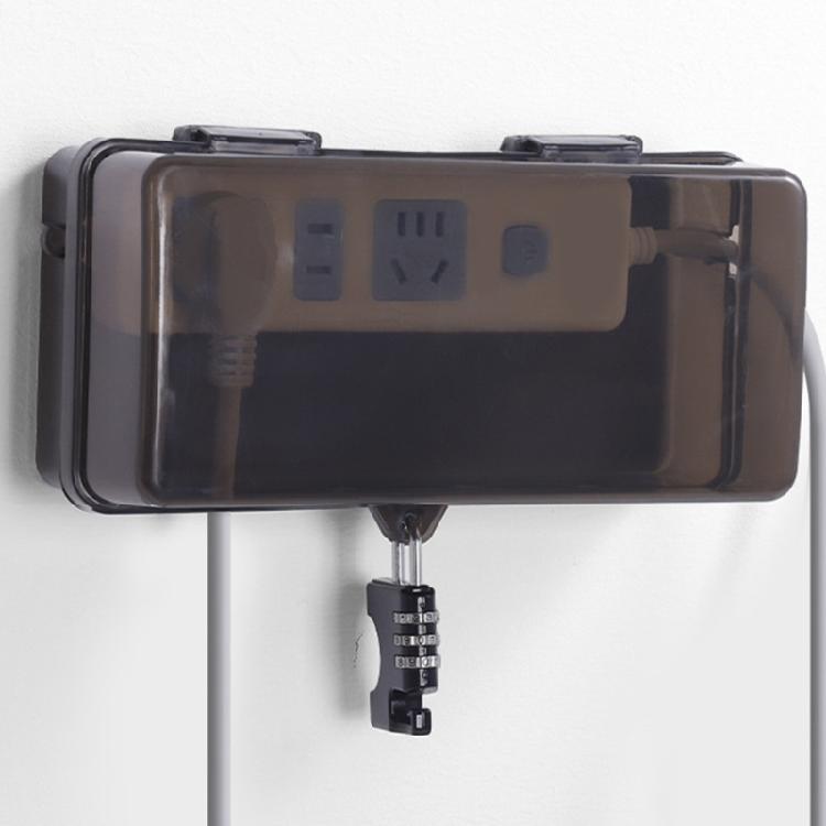 Waterproof Cable Management Box Plastic Plugs Box Socket Protective Cover Electric Outlet Protector for Protect Plugs