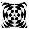 Cover Geometric Cushion Home Sofa Decor Black  White Linen Throw Pillow Case