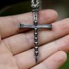 New Creative Designs Cross Skull Necklace Pendant for Men Gothic Punk Jewelry for Gift