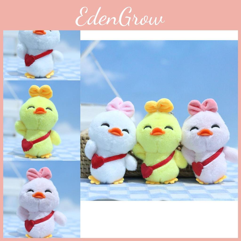Adorable Plush Duck Keychain Soft Toy Lovely Cartoon Animal Pendant For Bags