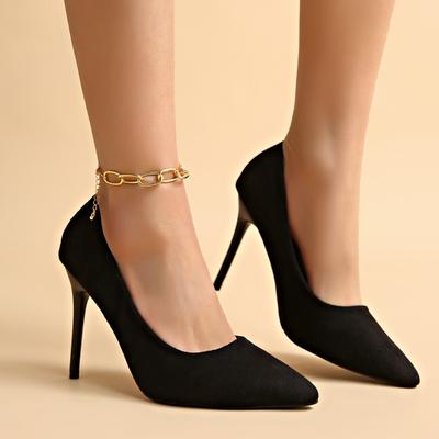 2025 Fashion High Heels 33-43 Plus Size Women Shoes Thin Stiletto Banquet Wedding Shoes Sexy Pointed Toe Ladies Party Shoes