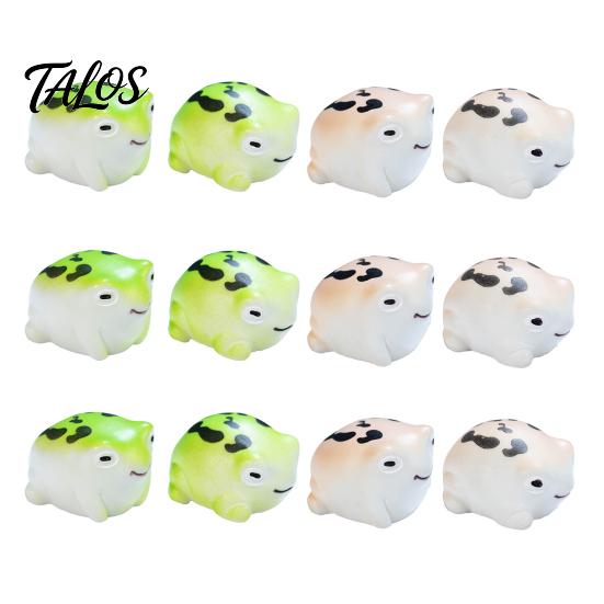 12Pcs Resin Frog Sculptures, Miniature Frog Statues, Cute Resin Mini Frogs for Desk Office Bedroom Decoration, Creative Micro Landscape Figurines 12pcs