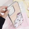 Zhitai Silver-Edged Drip Glue Phone Case for iPhone 12 Pro/16/15/15 Plus - Cute Design