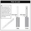 Feeler Gage Taper Gage 1-15mm Taper Gage 1-15mm Stainless Steel Gap Welding Feeler Hole Measure Tool with Storage Box Taper Gage