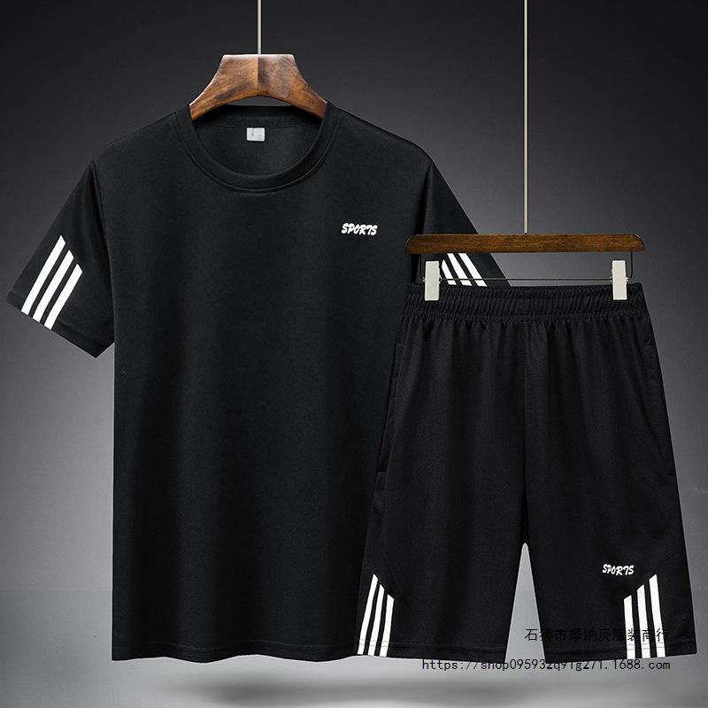 2026 Summer Quick-Dry Breathable Sports Set - Round Neck Short Sleeve & Shorts