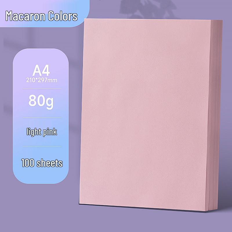 Macaron Color A4 Paper: Pink & Assorted, for Printing, Crafts, Origami & Kids' Projects