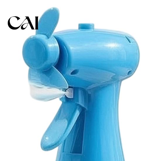 Battery Powered Cooling Device Handheld Spray Fan, Portable Misting Fan with 400ml Water Tank, Summer Personal for Outdoor Travel Camping