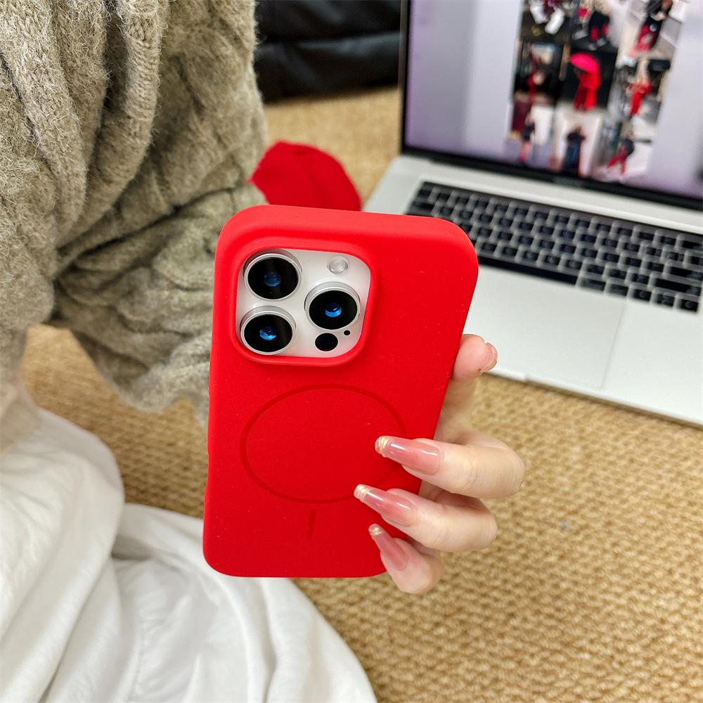 

Luxury Liquid Silicone For Magsafe Chinese Red Case For iPhone 17 16 15 14 Plus 13 12 11 Pro Max Magnetic Wireless Charge Cover For iPhone 17