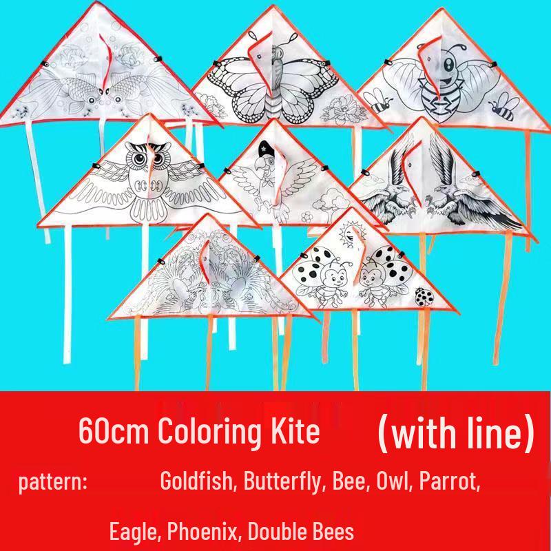 Kids DIY Kite Painting Kit 30m Line