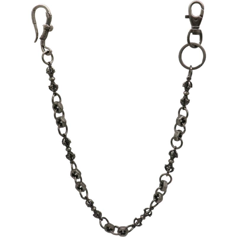 Men's Street Trend Hip-Hop Pendant Chain with Eagle and Vajra Pillar Design