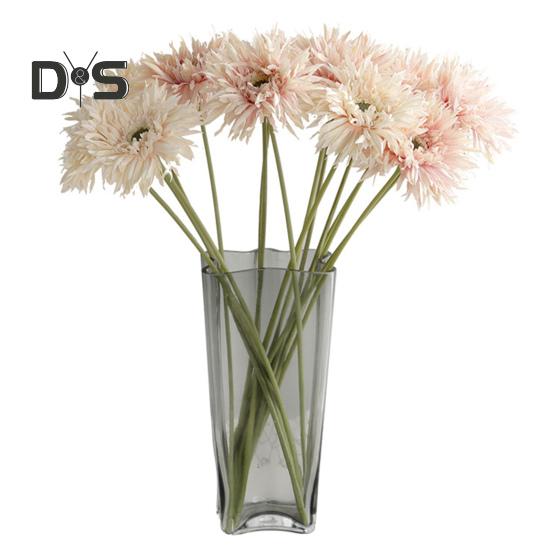 Künstliche Blume, 1 Zweig, frisch, zum Selbermachen, leuchtende Farben, dekorative, elegante Kunst-Dahlienblume mit Stiel, Partyzubehör